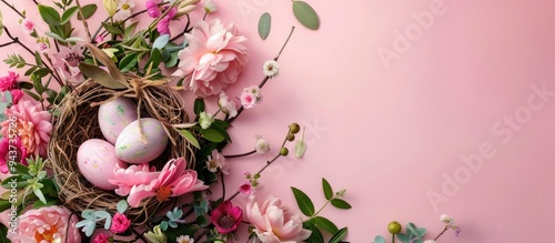 Easter and spring flat lay ...
