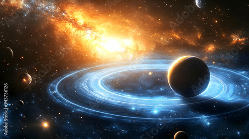 A single planet with rings ...