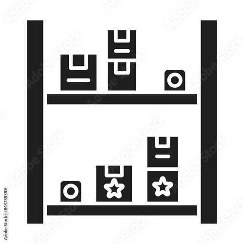 shelf icon vector on white background