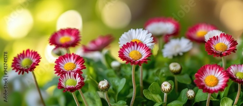 A cluster of blooming red a...