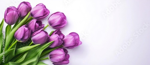 Bouquet of purple violet pe...
