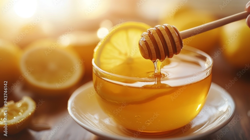 honey lemon tea, sweet honey soothingly blending with lemon tea, enhancing taste and health benefits with antibacterial and antioxidant qualities honey lemon tea, sweet honey soothingly blending with lemon tea, enhancing taste and health benefits with antibacterial and antioxidant qualities