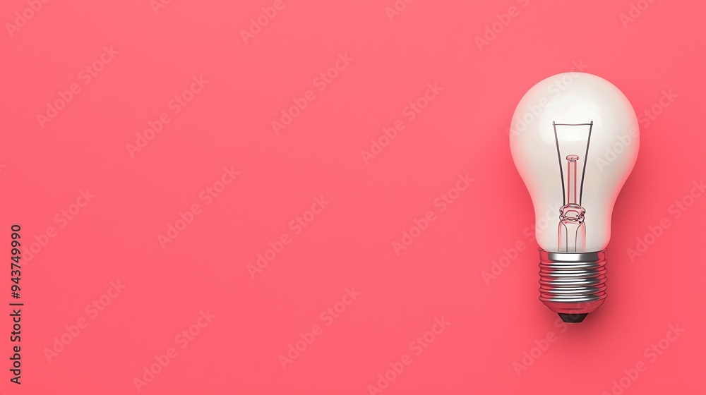 Light bulb as a symbol, creative process, flat design illustration Light bulb as a symbol, creative process, flat design illustration