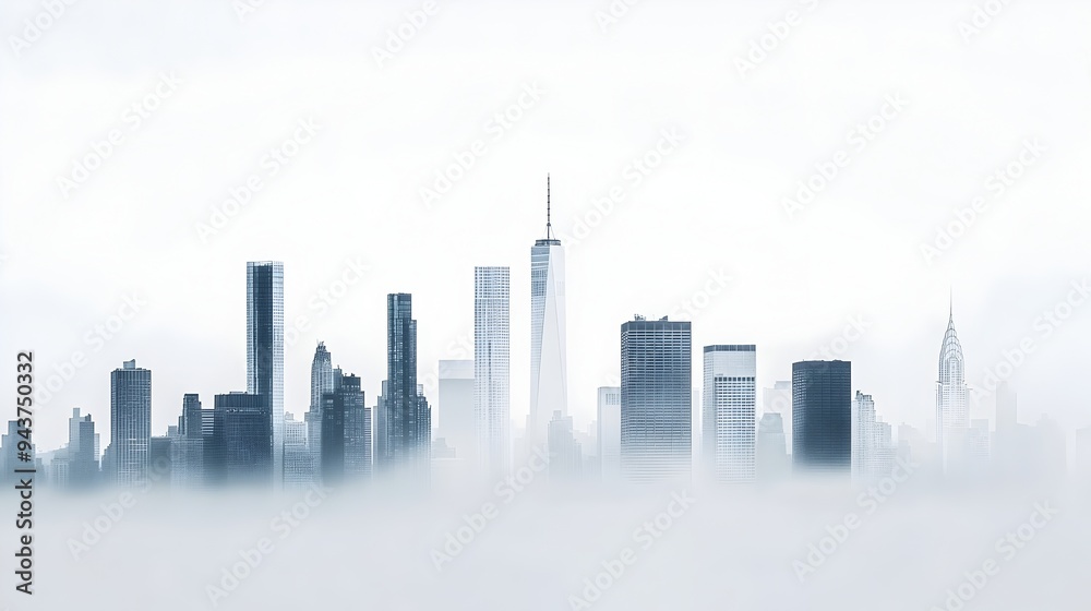 Minimalist city skyline with a single focused high rise office building emphasizing the architectural elegance and simplicity of the urban environment Minimalist city skyline with a single focused high rise office building emphasizing the architectural elegance and simplicity of the urban environment