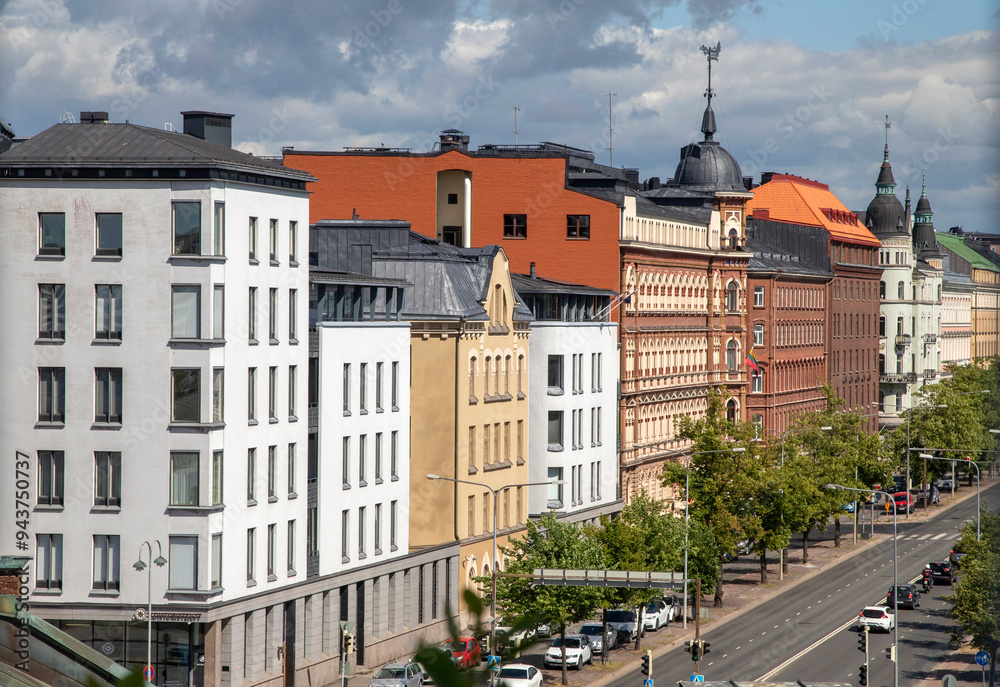 Obraz premium Aleja w Helsinkach, Finlandia