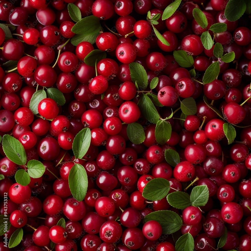 Lingonberry texture background, Vaccinium vitis-idaea fruits pattern, many partridgeberry mockup Lingonberry texture background, Vaccinium vitis-idaea fruits pattern, many partridgeberry mockup