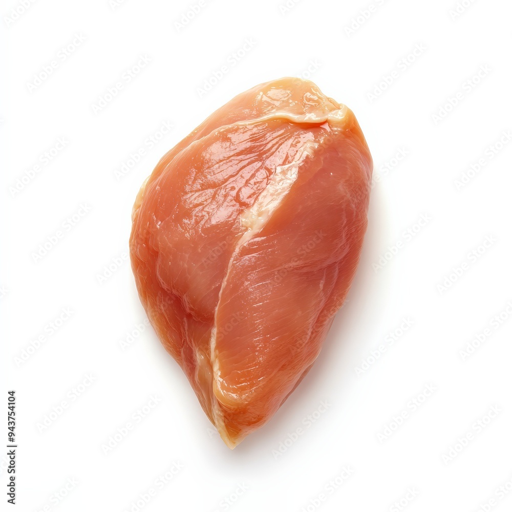 Raw Chicken Breast Fillet Isolated on White Background. Raw Chicken Breast Fillet Isolated on White Background.