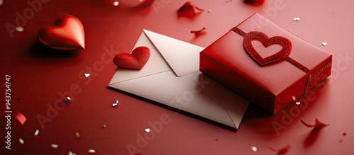 Valentine s Day card mockup...