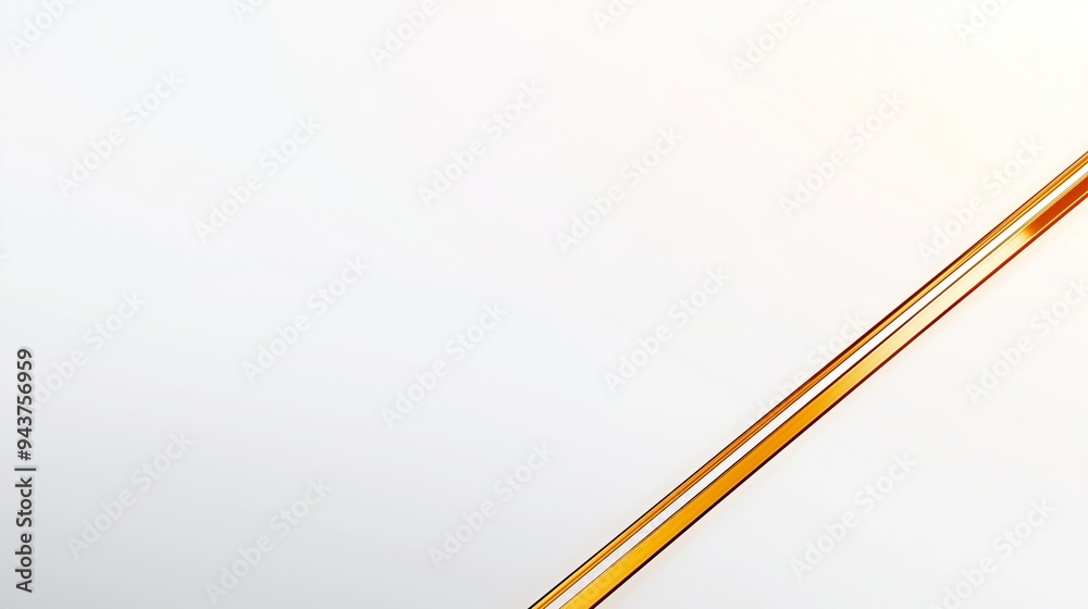 Shimmering golden ribbon elegantly drapes across a white background, exuding luxury and sophistication, perfect for festive holiday projects with ample copy space Shimmering golden ribbon elegantly drapes across a white background, exuding luxury and sophistication, perfect for festive holiday projects with ample copy space