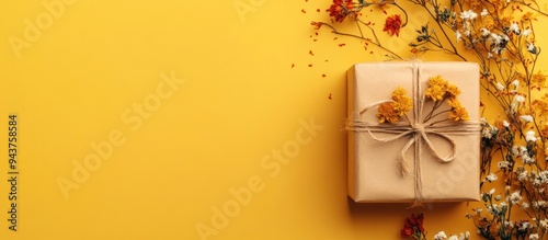 Handcrafted gift box wrappe...