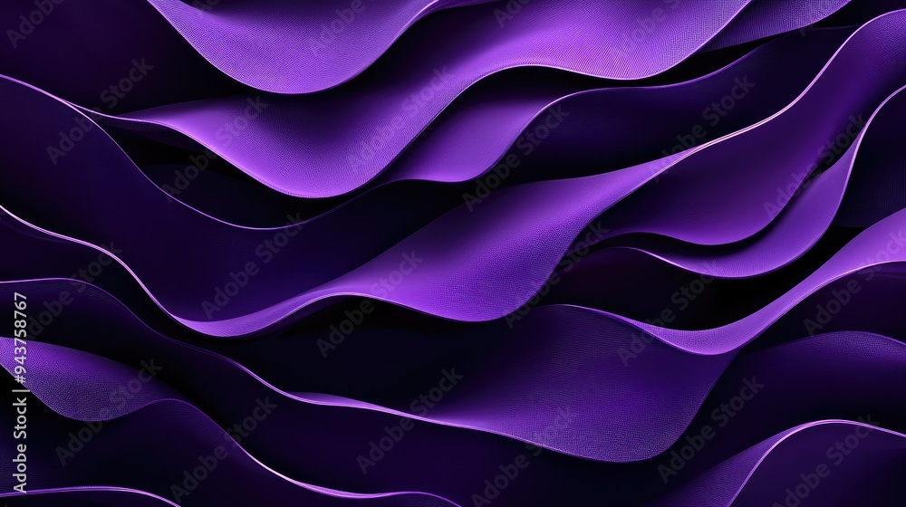 Flowing purple waves creating a luxurious and dynamic abstract background Flowing purple waves creating a luxurious and dynamic abstract background