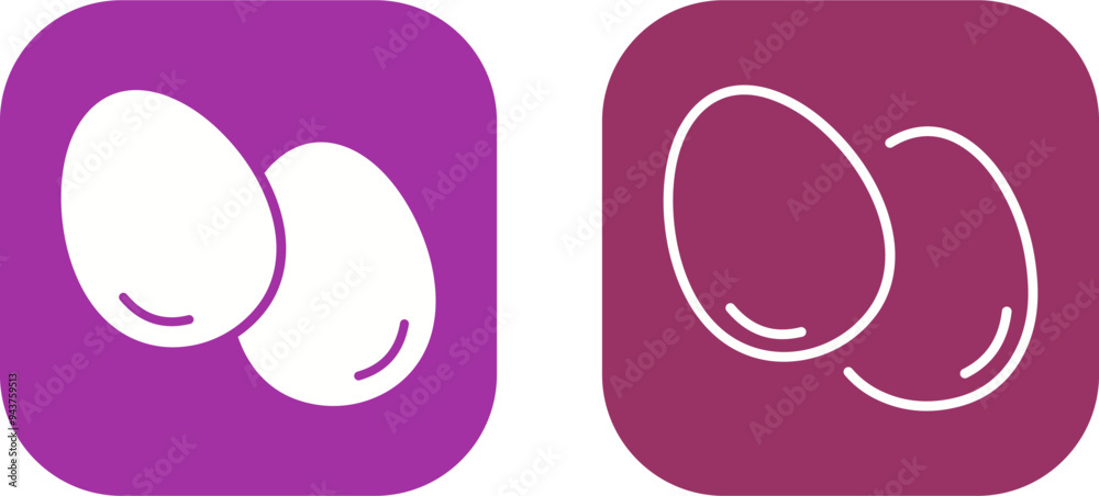Fototapeta premium Egg Vector Icon