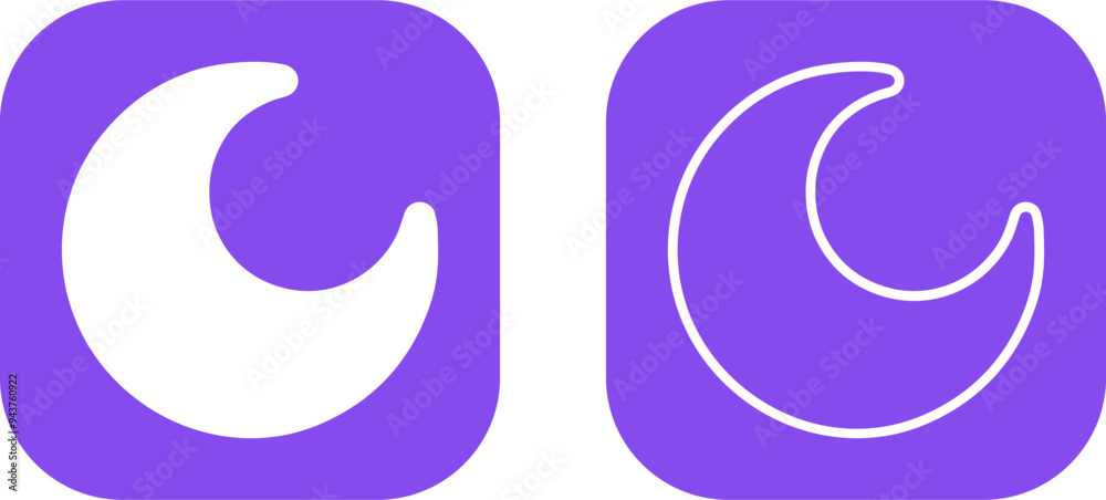 Moon Vector Icon Moon Vector Icon