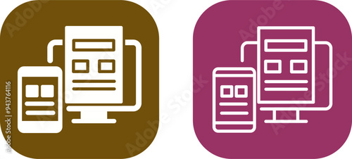Adaptive Layout Vector Icon