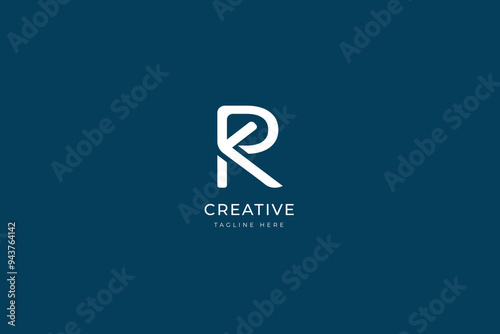 RK Letter Logo Design Template