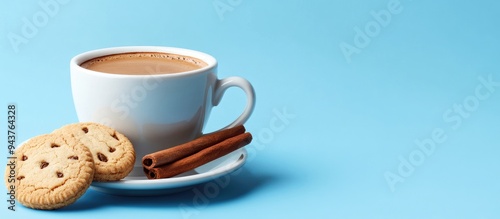 A coffee cup with a cinnamo...