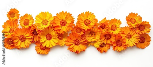 Top view of orange calendul...
