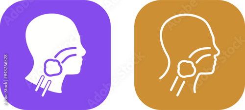 Throat Cancer Vector Icon