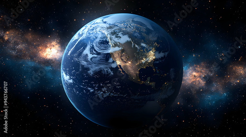 A stunning view of planet E...