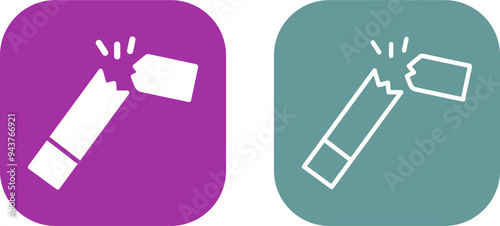 Broken Cigarette Vector Icon