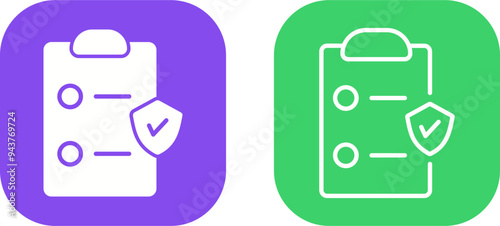 Insurance Policy Vector Icon