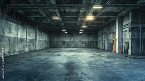 Evoking an Ambiance of Empty Warehouse with Dramatic Lighting
