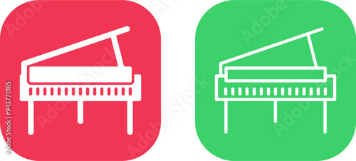 Grand Piano Vector Icon