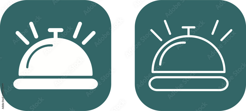Desk Bell Vector Icon Desk Bell Vector Icon