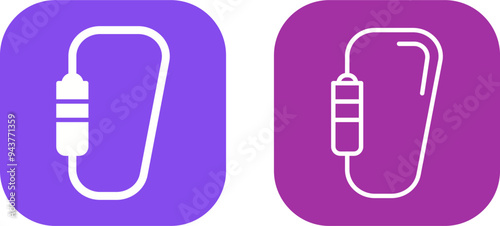 Carabiner Vector Icon