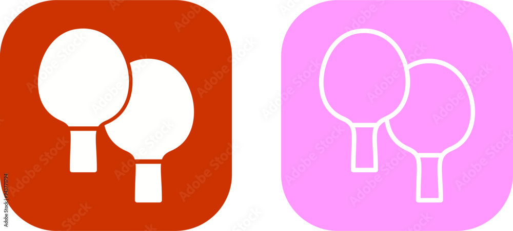 Ping Pong Vector Icon Ping Pong Vector Icon