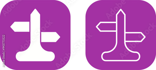 Directions Vector Icon