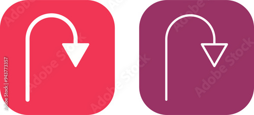 Arrow Pointing Down Vector Icon