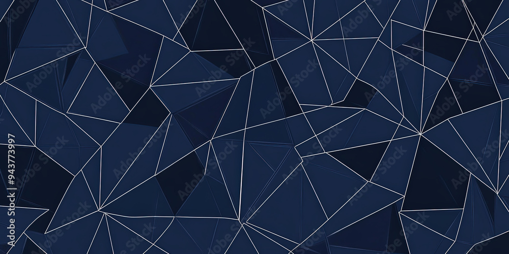 Geometric dark blue background .