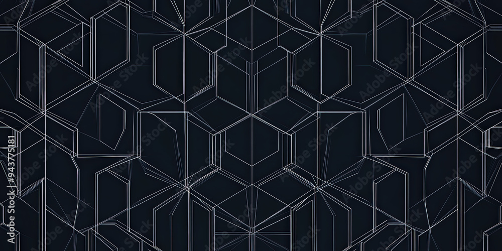 Fototapeta premium Geometric dark blue background .