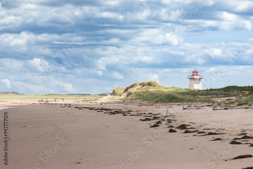 St. Peters Harbour Light is a lighthouse on St. Peter's Bay, Prince Edward Island, Canada. photo