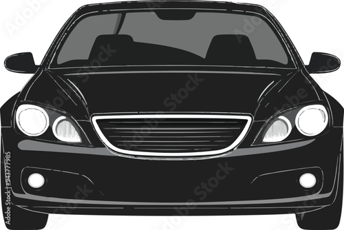 mini Bus silhouette vector Design automobile 