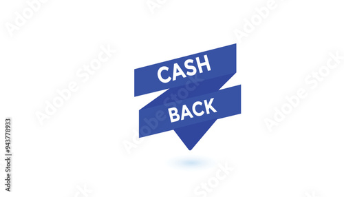 Cash back button web banner templates. Vector Illustration 