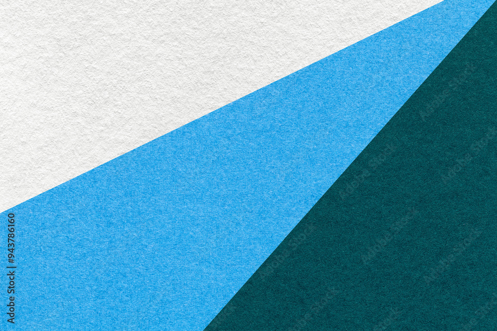 Texture old craft white, blue and teal paper background, macro. Structure vintage abstract emerald cardboard Texture old craft white, blue and teal paper background, macro. Structure vintage abstract emerald cardboard