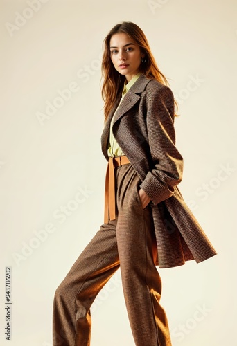 model posing in studio