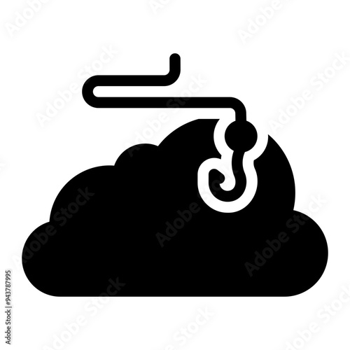 cloud glyph icon