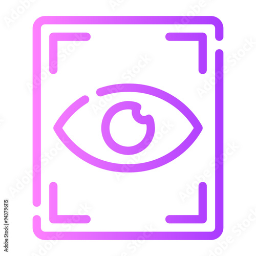 retina scan gradient icon