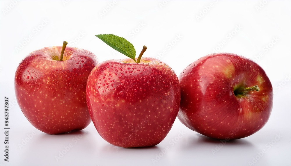 three apples isolated on white background three apples isolated on white background