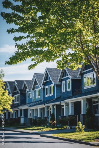 A street view of a residential area in British Columbia, Canada.