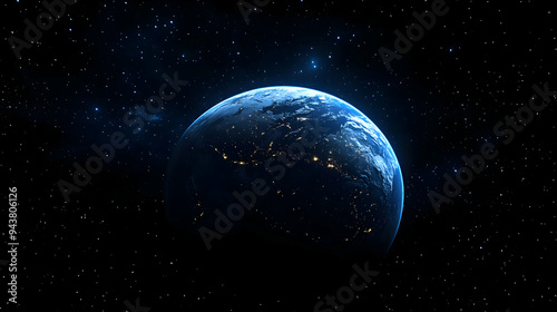 A view of Earth from space,...