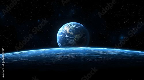 A view of Earth from space,...
