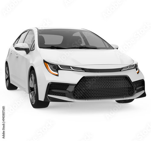 Sedan Car Isolated