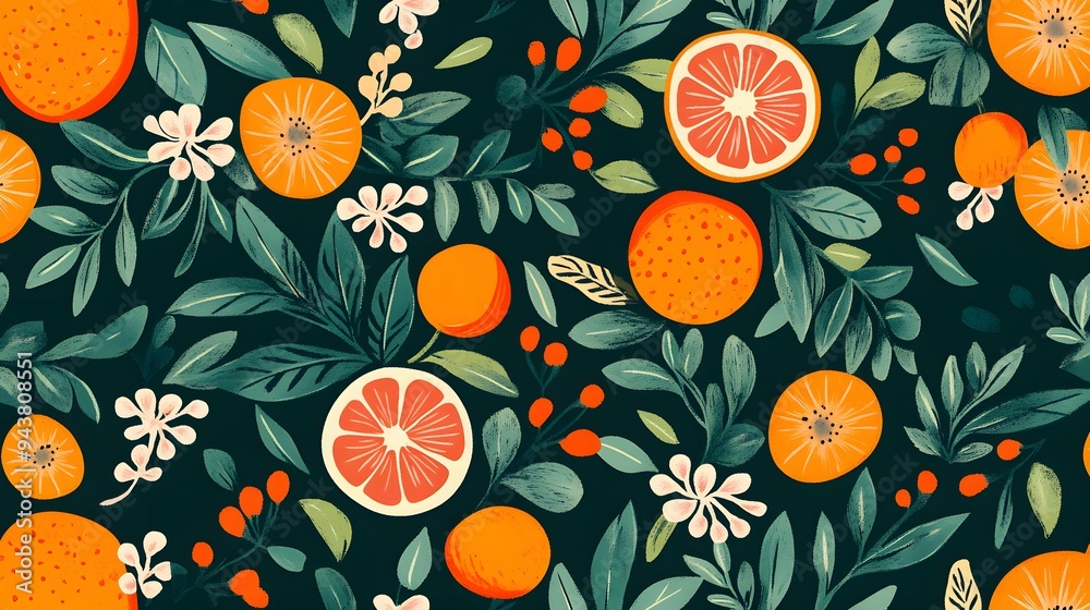 Fruits, Florals, Shapes, Orange and Green, Abstract Image, Texture, Pattern Background, Wallpaper, Smartphone Cover and Screen, Cell Phone, Computer, Laptop, 9:16 and 16:9 Format Fruits, Florals, Shapes, Orange and Green, Abstract Image, Texture, Pattern Background, Wallpaper, Smartphone Cover and Screen, Cell Phone, Computer, Laptop, 9:16 and 16:9 Format