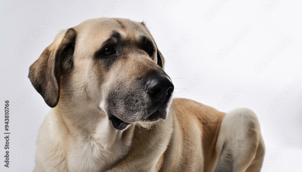 Anatolian Shepherd dog on a white background Anatolian Shepherd dog on a white background
