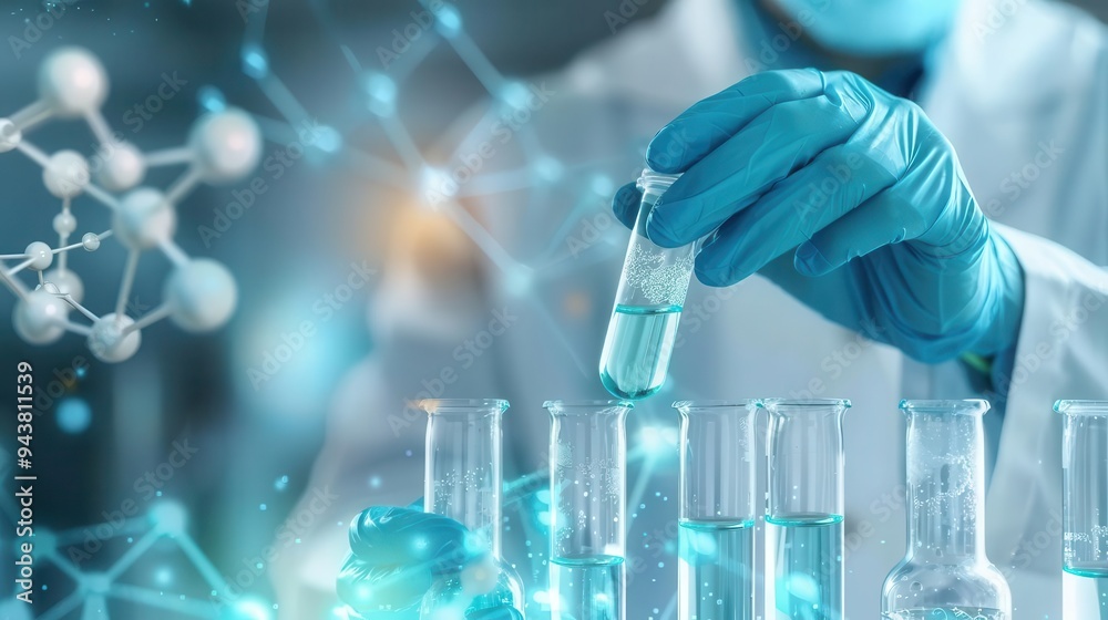 Scientist conducting molecular experiments for health benefits, Molecular Innovation Health, experimental health research Scientist conducting molecular experiments for health benefits, Molecular Innovation Health, experimental health research