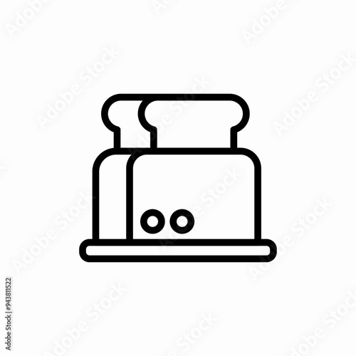 bread toaster toast icon vector